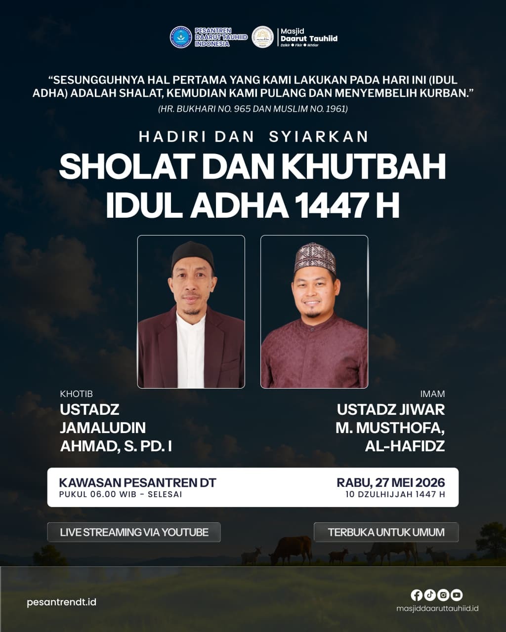 Shalat dan Khutbah idul adha 1447 H