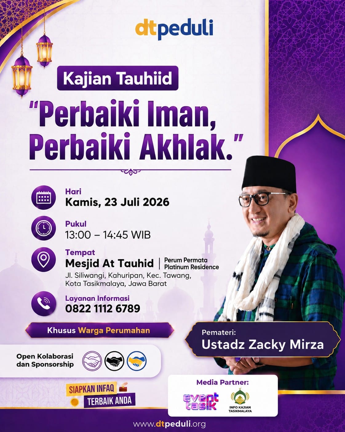 KAJIAN TAUHIID BERSAMA USTADZ ZACKY MIRZA