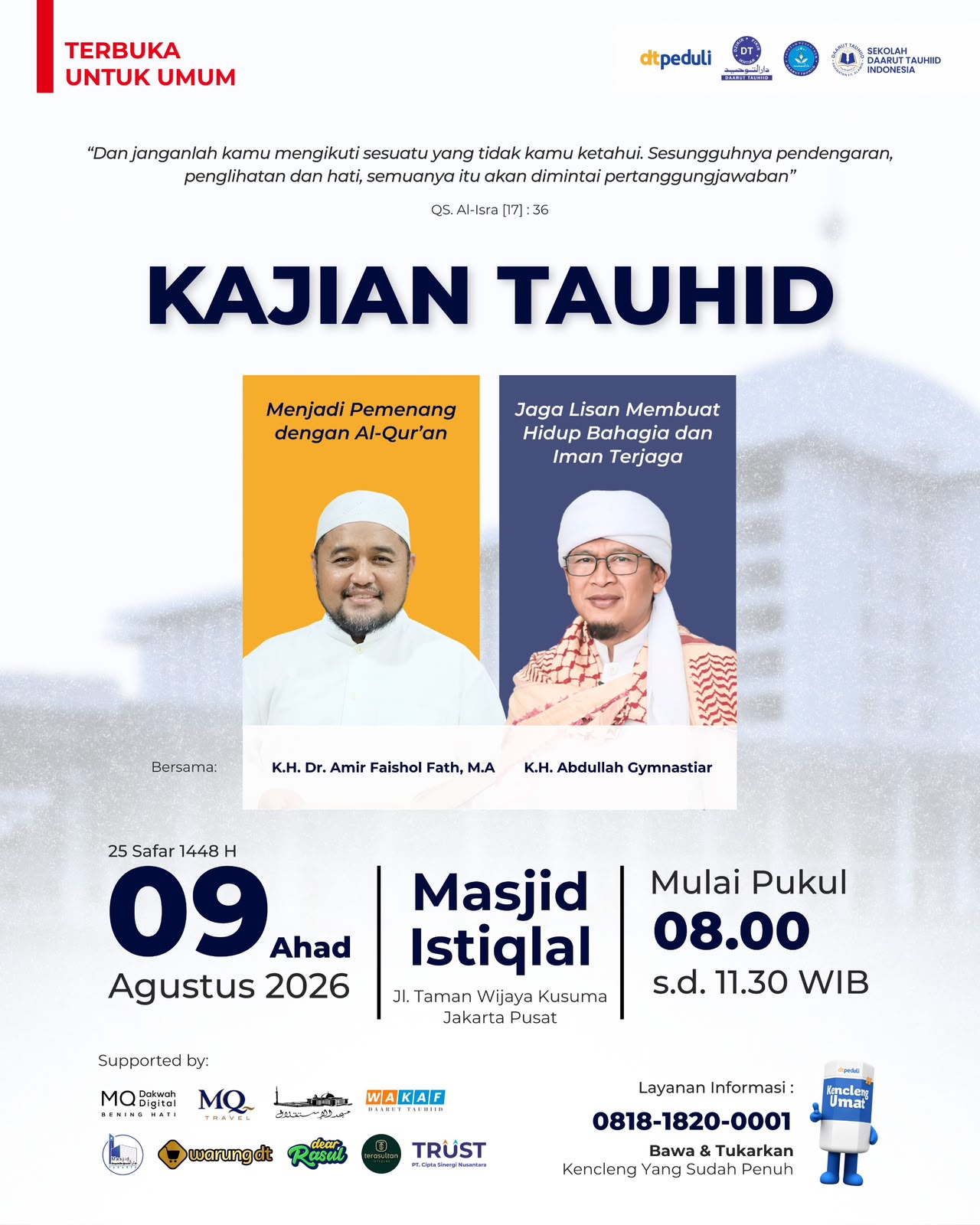 KAJIAN TAUHID ISTIQLAL JAKARTA AGUSTUS