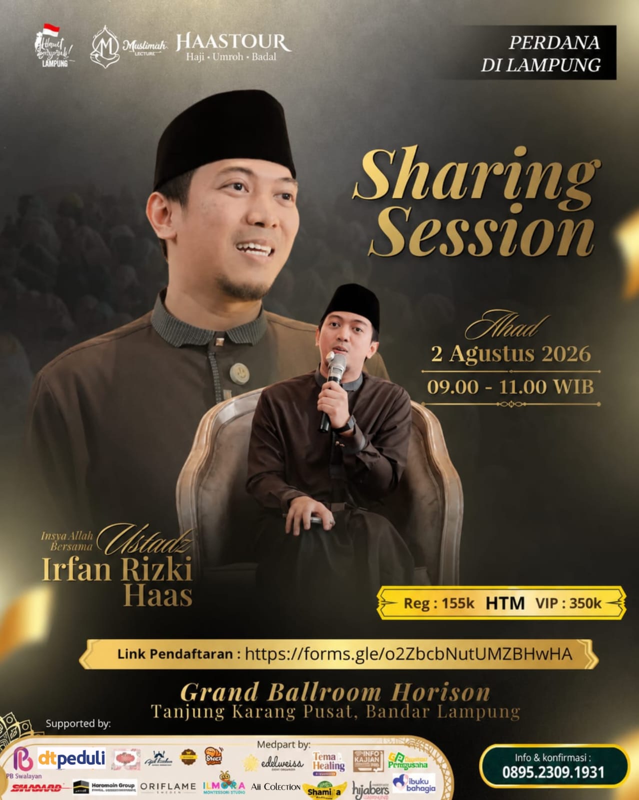 Sharing Sessions bersama Ustadz Irfan Rizky Haas
