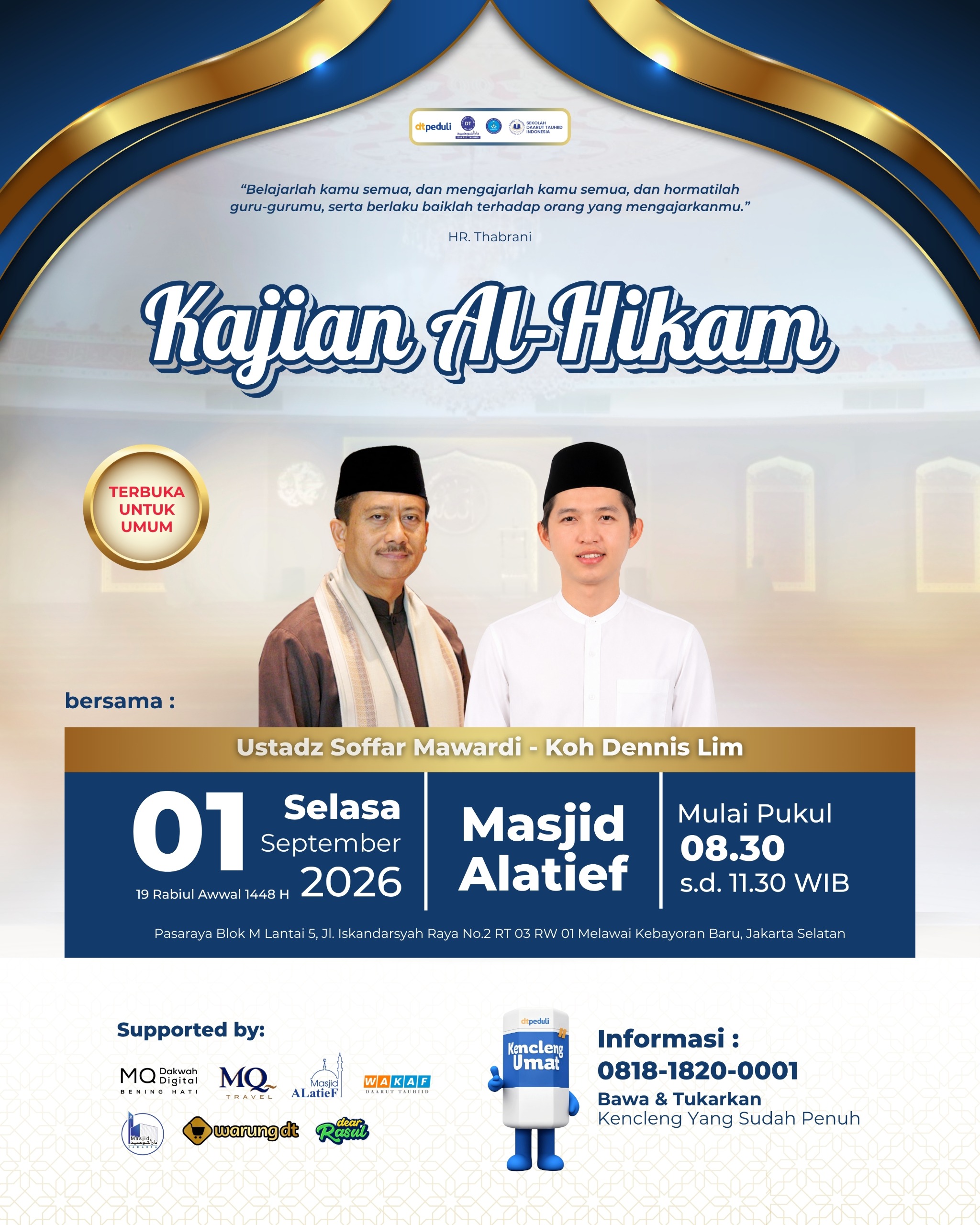 KAJIAN AL-HIKAM MASJID ALATIEF SEPTEMBER