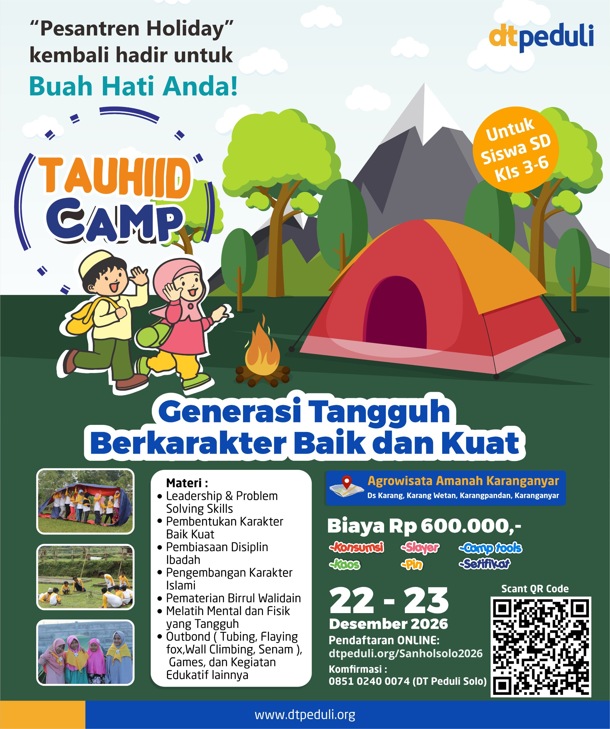 PESANTREN HOLIDAY : TAUHID CAMP 2026